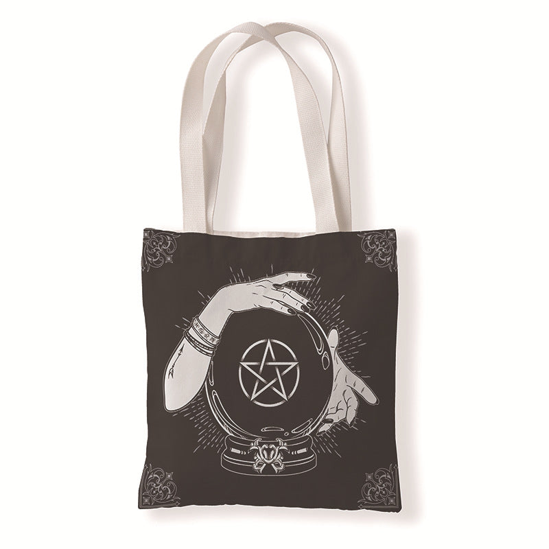 Bolsa de lienzo de terror de bruja al por mayor brujería