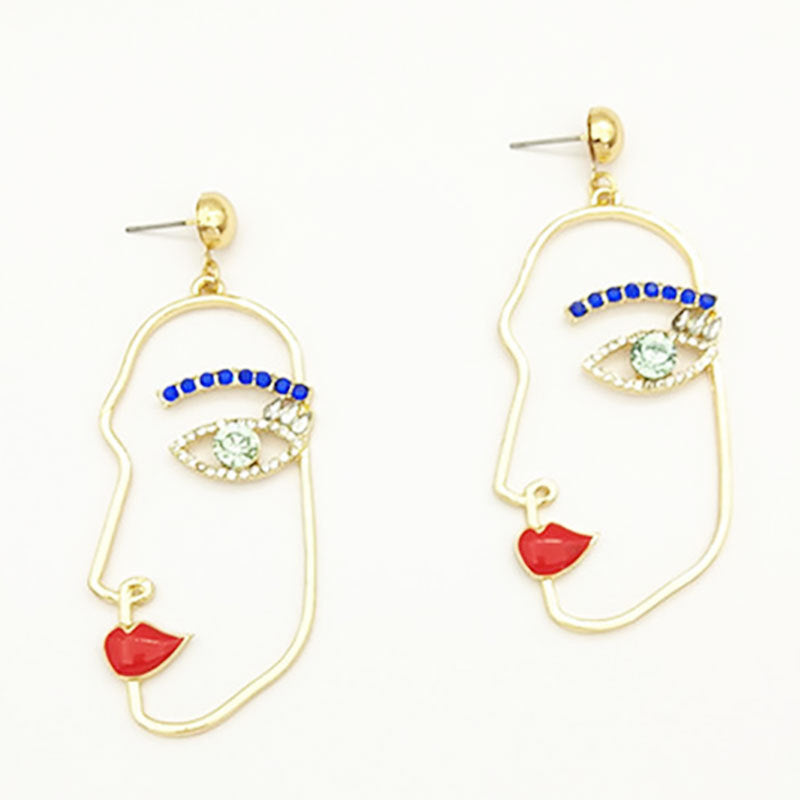Wholesale  Abstract Face  Accessories Earrings