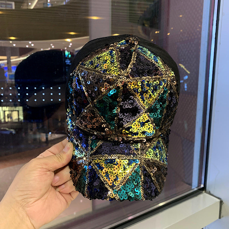 Wholesale Mesh Sequin Breathable Baseball Cap
