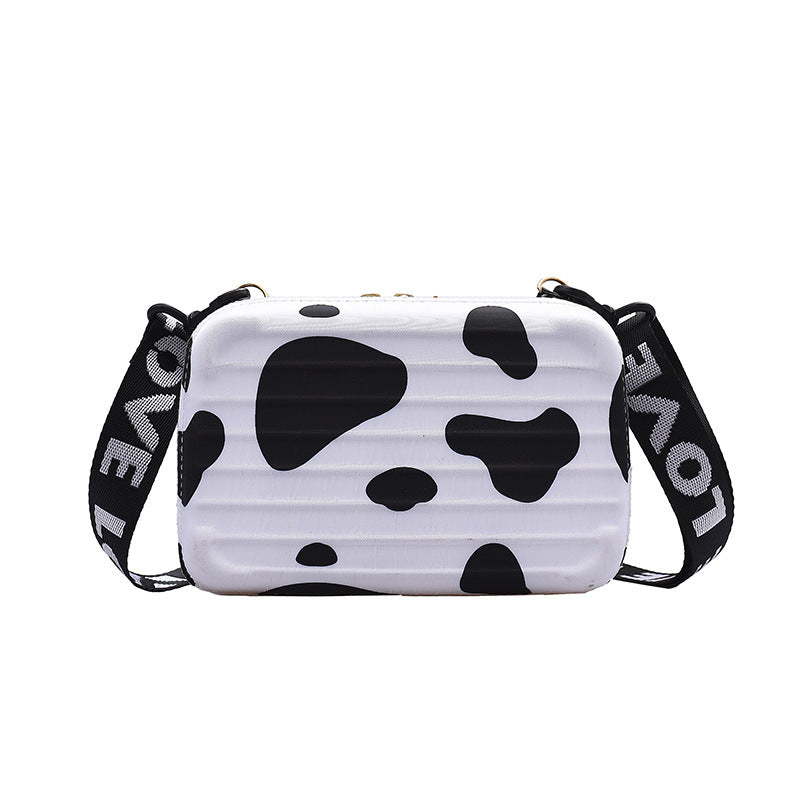 Wholesale Cow Print Leopard Print Butterfly PU Box Bag Crossbody Bag