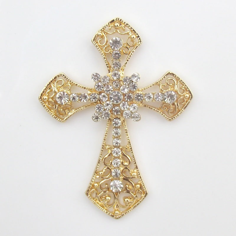Wholesale Rhinestone Cross Alloy Decorations
