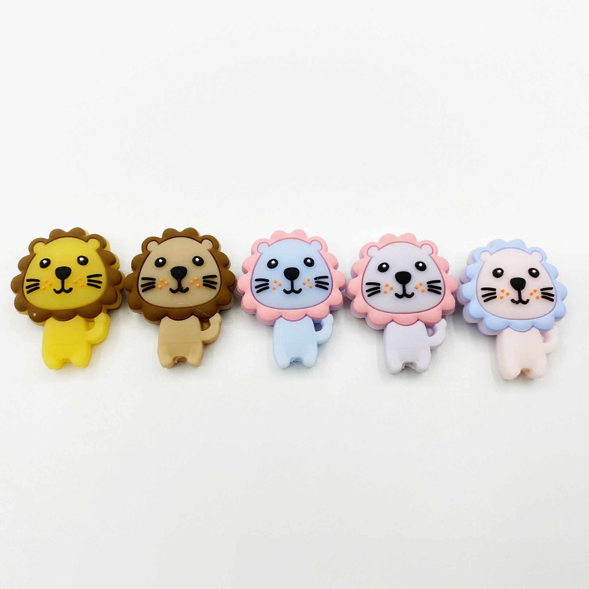 Wholesale 10PCS Silicone Lion Beads