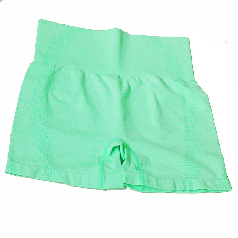 Wholesale Seamless Yoga Suit Little Short-sleeved Jacquard Sports Fitness Suit Quick-drying Seamless Yoga Suit