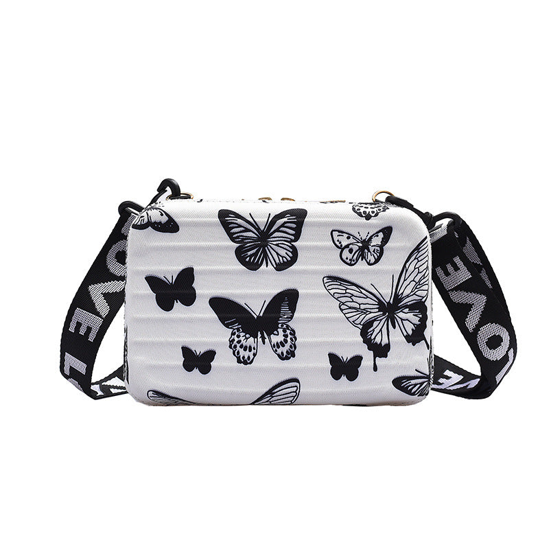 Wholesale Cow Print Leopard Print Butterfly PU Box Bag Crossbody Bag