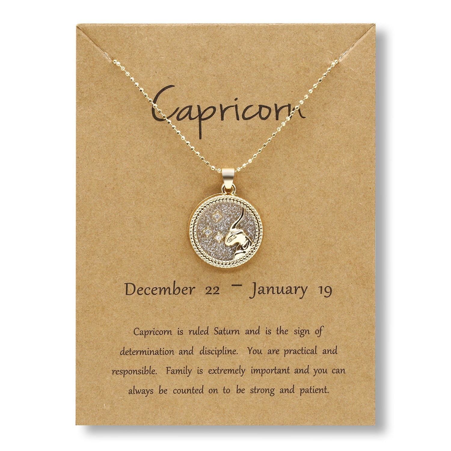 Wholesale Golden Zodiac Sign Coin Clavicle Chain Sweater Chain