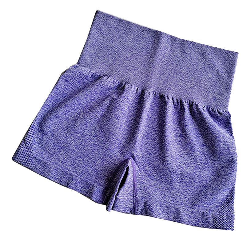 Wholesale Seamless Yoga Suit Little Short-sleeved Jacquard Sports Fitness Suit Quick-drying Seamless Yoga Suit