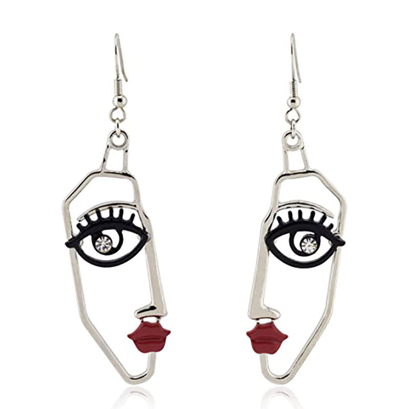 Wholesale  Abstract Face  Accessories Earrings