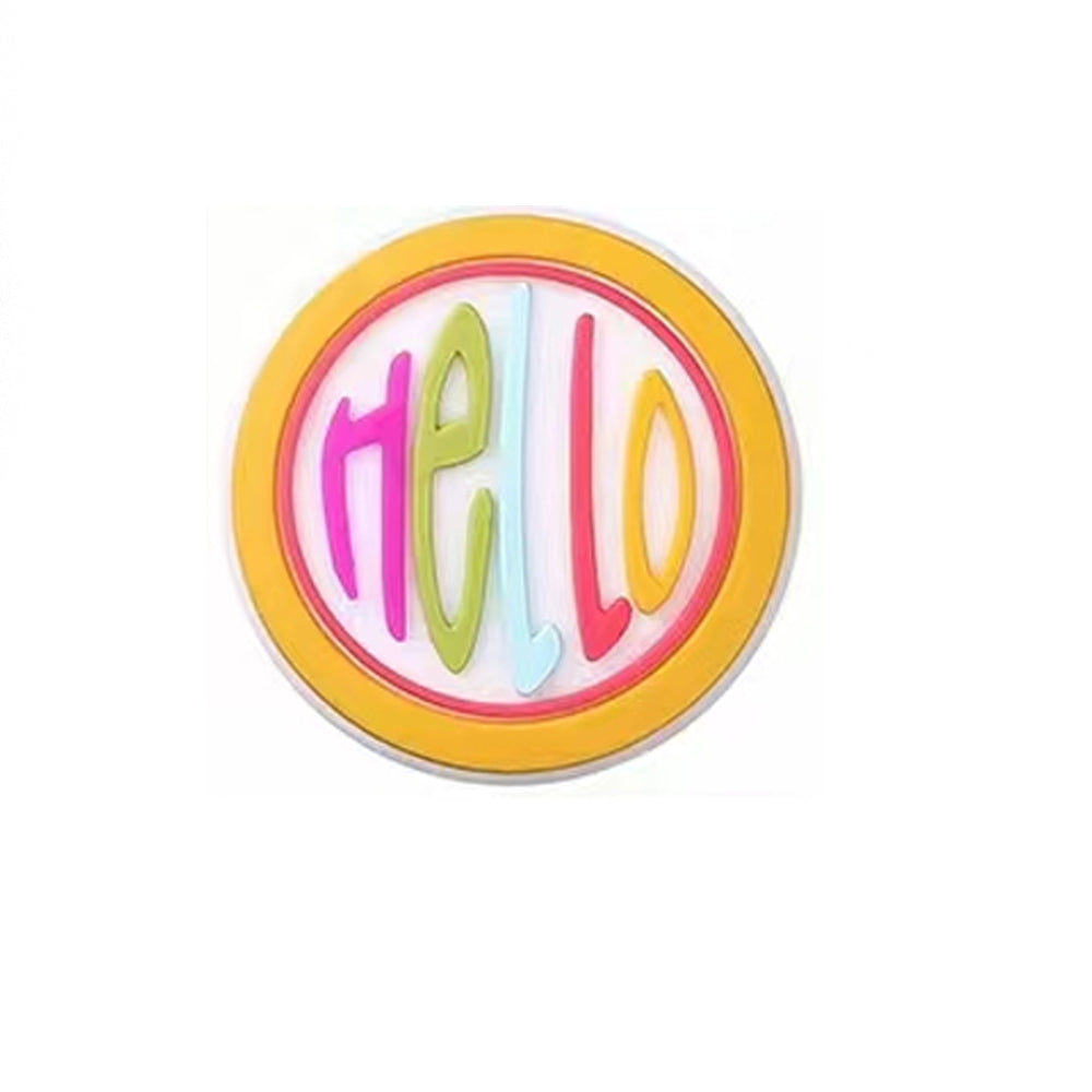 Wholesale 20pcs Cartoon Western Style Series Cowboy Hat Pattern Silicone Beads