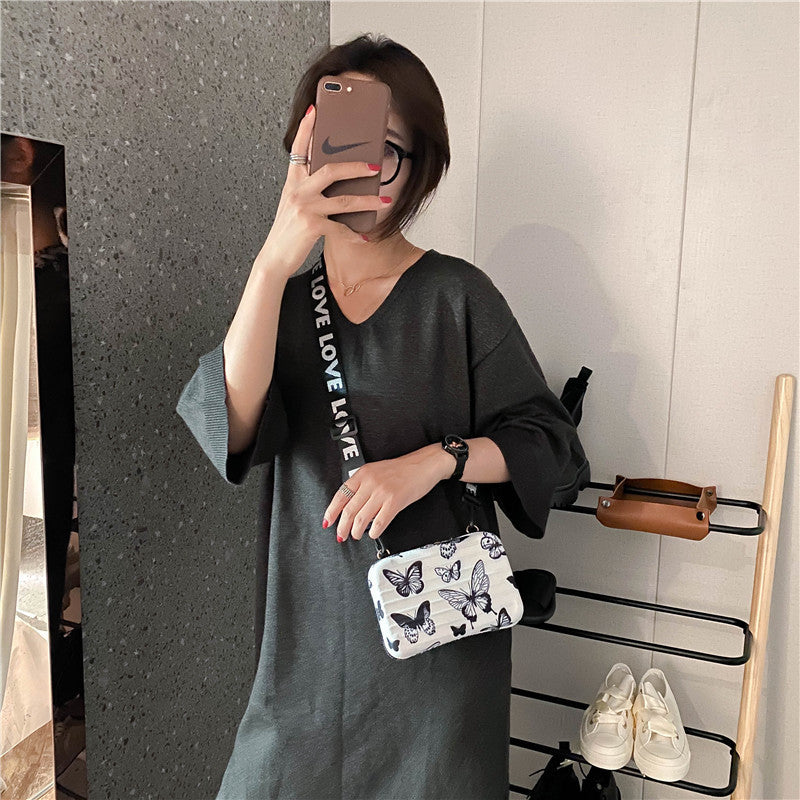 Wholesale Cow Print Leopard Print Butterfly PU Box Bag Crossbody Bag