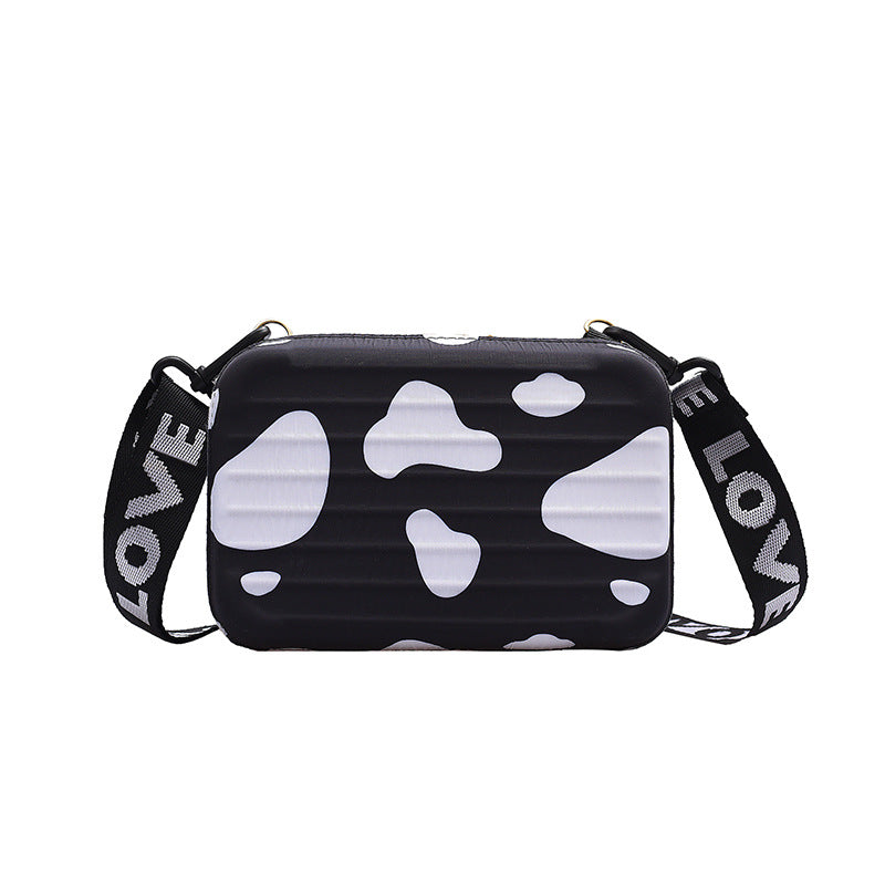 Wholesale Cow Print Leopard Print Butterfly PU Box Bag Crossbody Bag