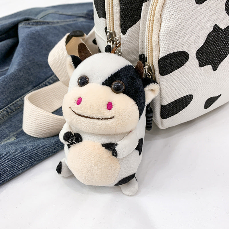 Wholesale Cow Patterned Canvas Single Shoulder Crossbody Bags