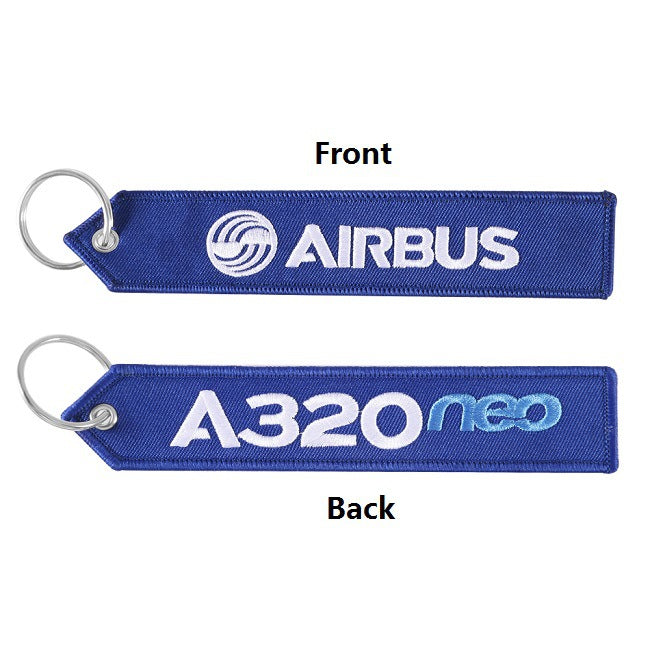 Wholesale Polyester Boeing Embroidery Keychain