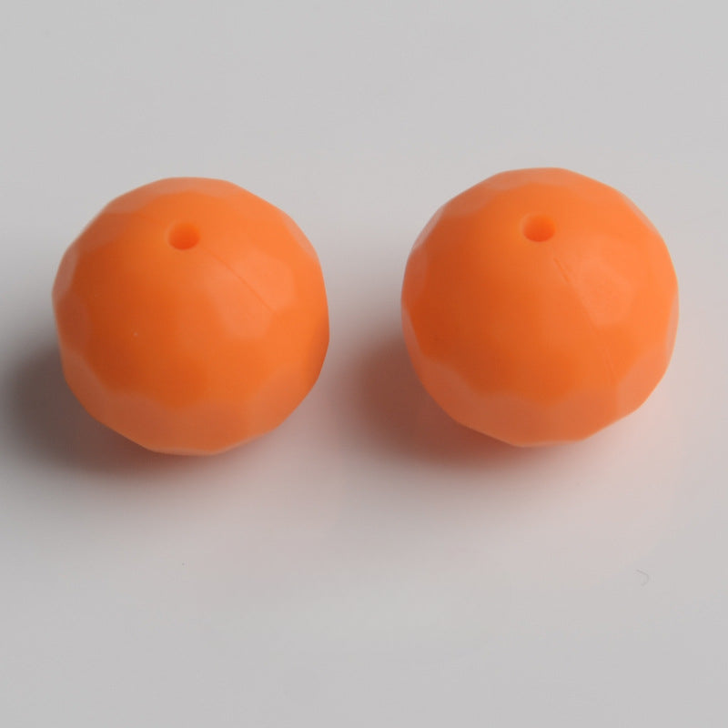 Wholesale 100PCS/PACK 16MM Food Grade Round Rhombus Silicone Beads