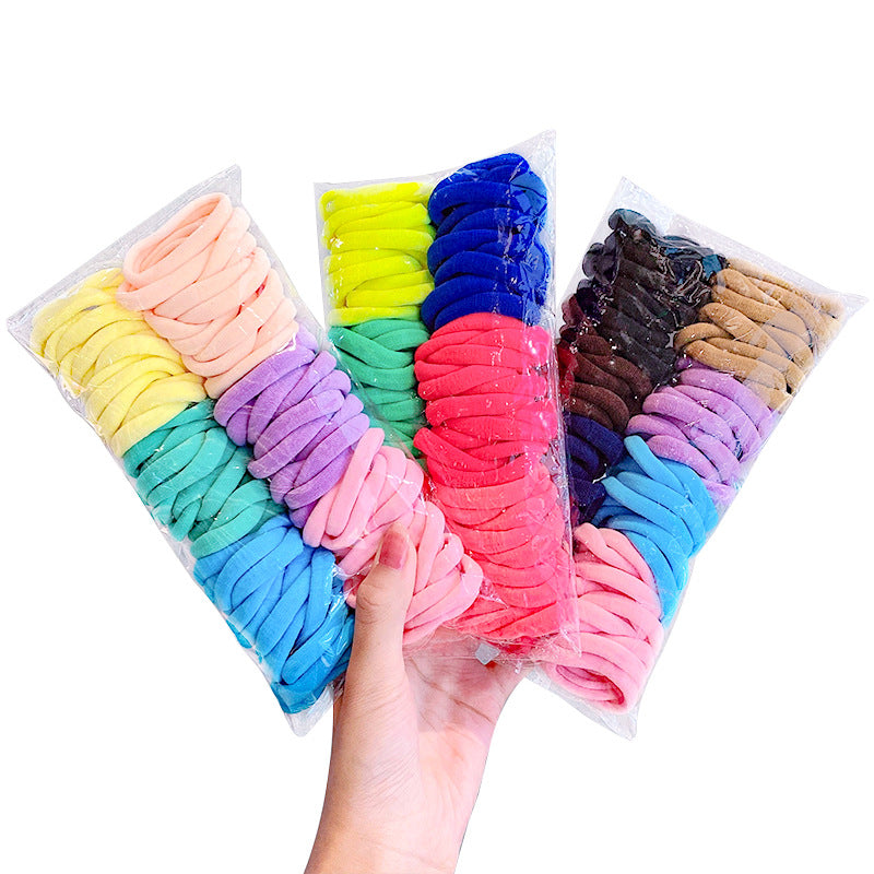 Wholesale Candy Color Fabric Hair Rope Set