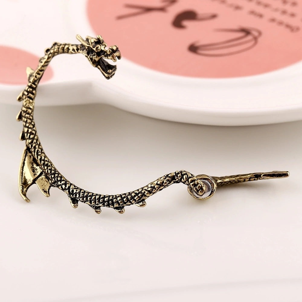 Wholesale Gothic Flying Dragon Alloy Ear Hangers Earstuds