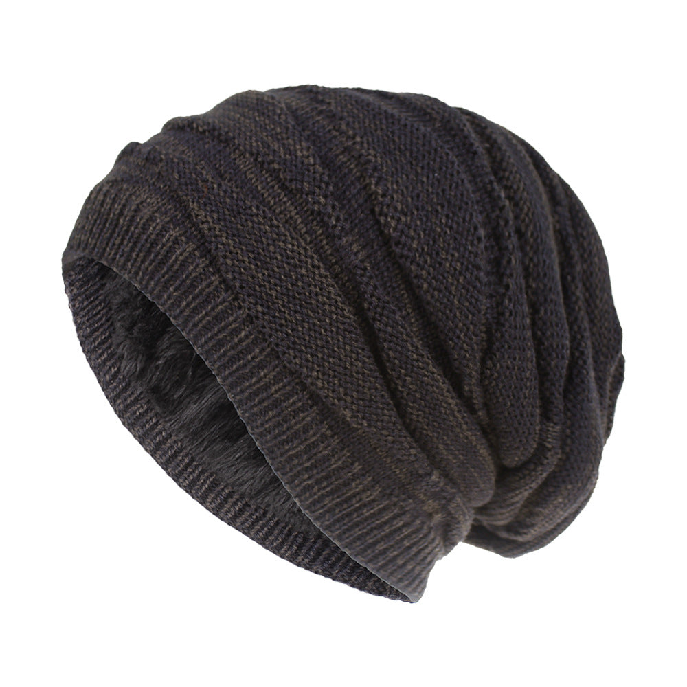 Wholesale Woolen knitted hat is warm and fleece outdoor casual hat