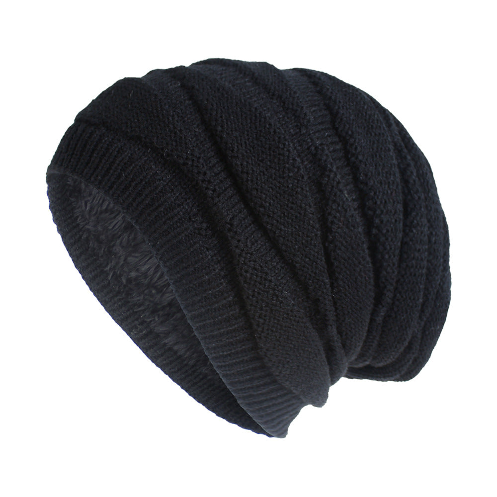 Wholesale Woolen knitted hat is warm and fleece outdoor casual hat