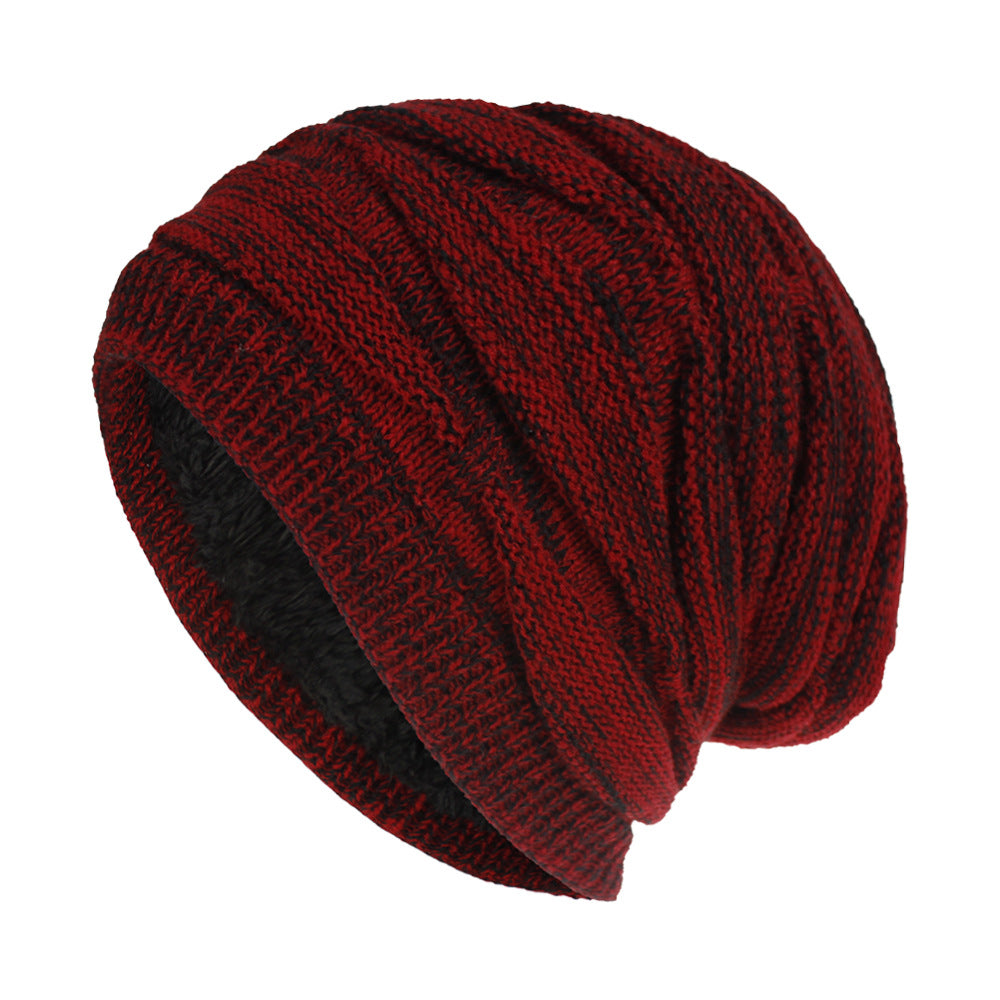 Wholesale Woolen knitted hat is warm and fleece outdoor casual hat