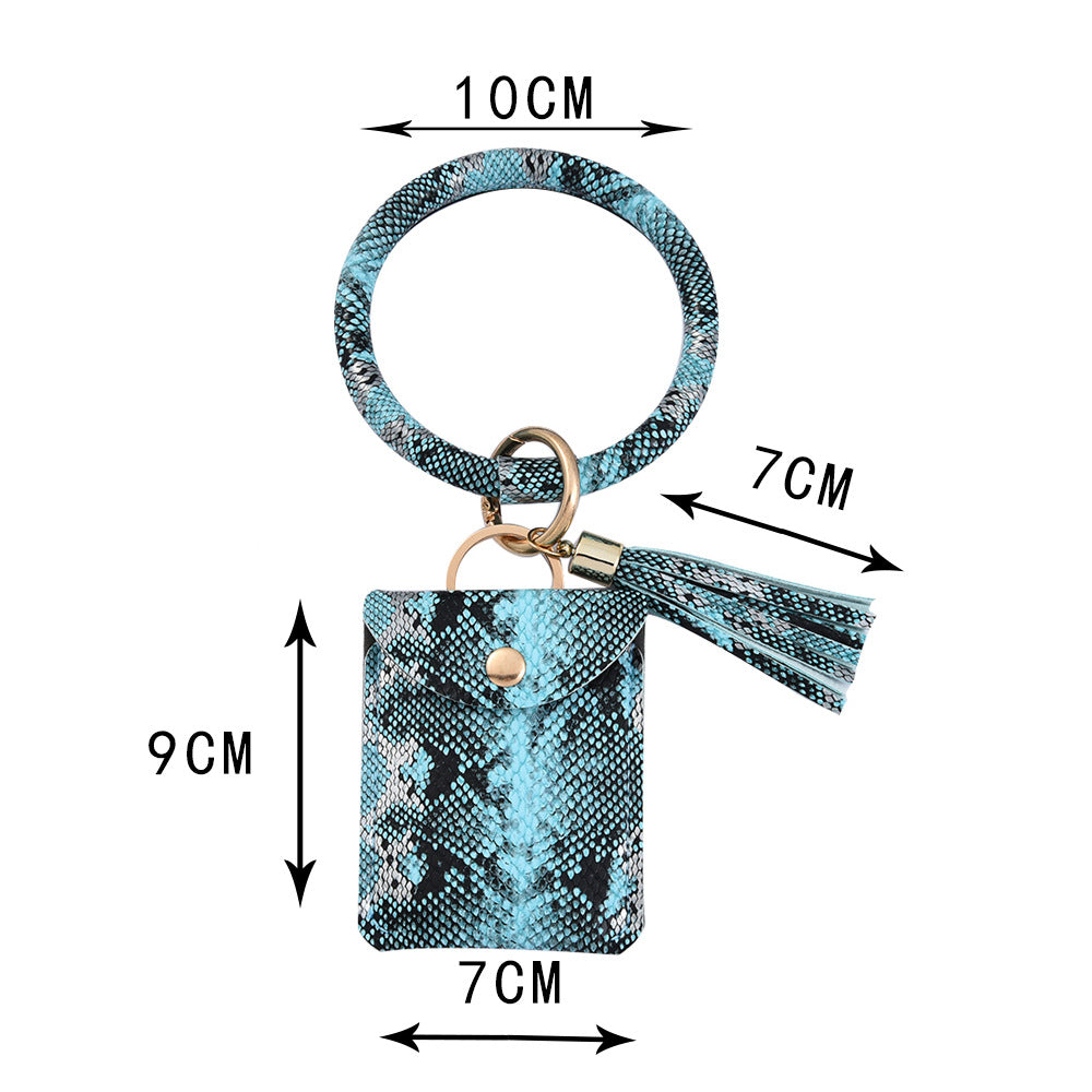 Wholesale Wrist Loop PU Leather Keychains