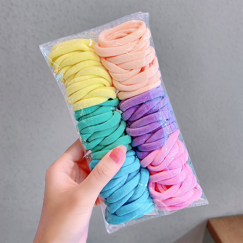 Wholesale Candy Color Fabric Hair Rope Set