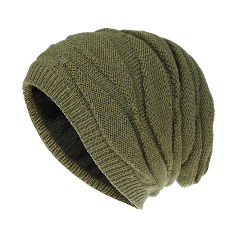 Wholesale Woolen knitted hat is warm and fleece outdoor casual hat