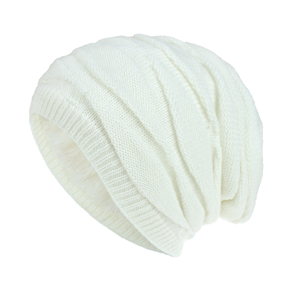 Wholesale Woolen knitted hat is warm and fleece outdoor casual hat