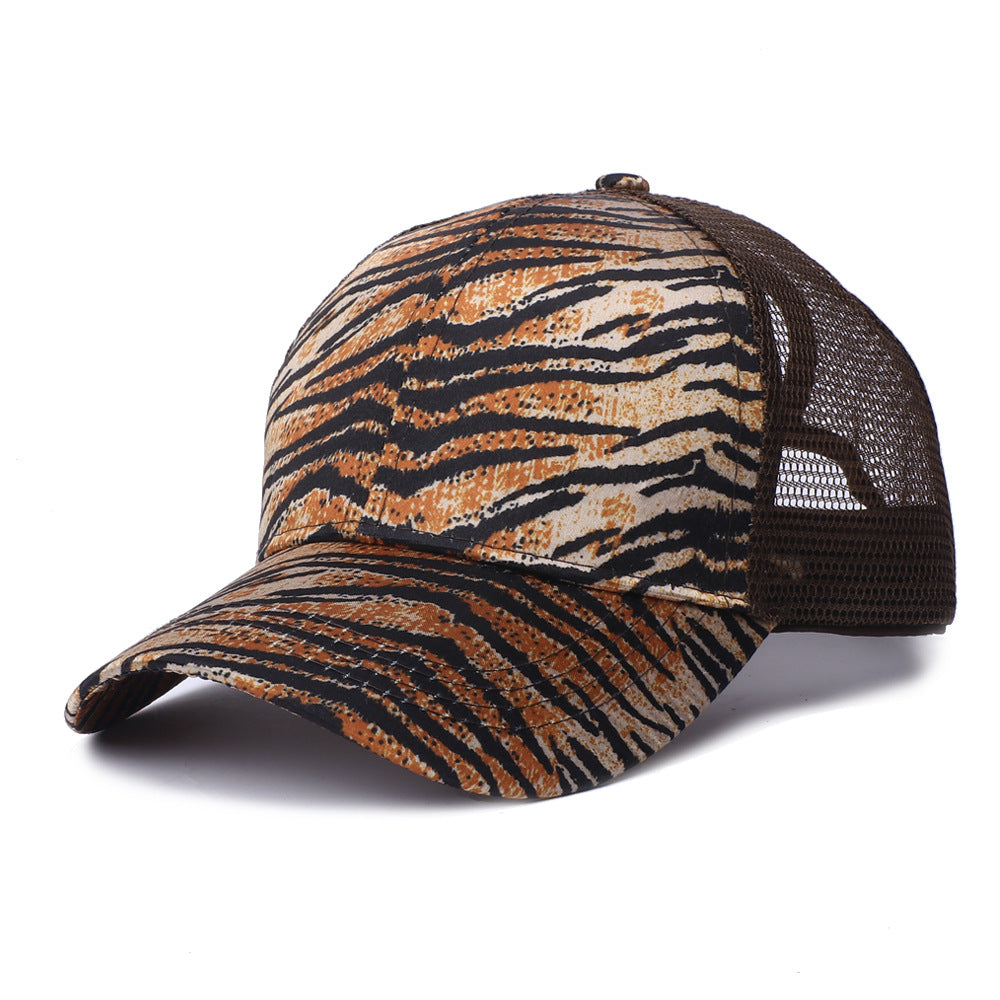 Jefe de acrílico al por mayor Recomendar leopardo impresión gorra de béisbol