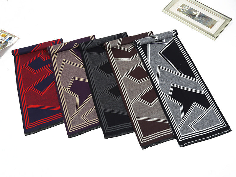 Wholesale Autumn and Winter Imitation Cashmere Color Matching Warm Scarf