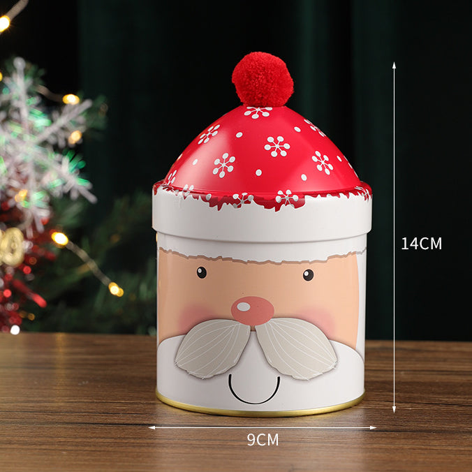 Wholesale Candy Bucket Christmas Hat Metal Storage Box