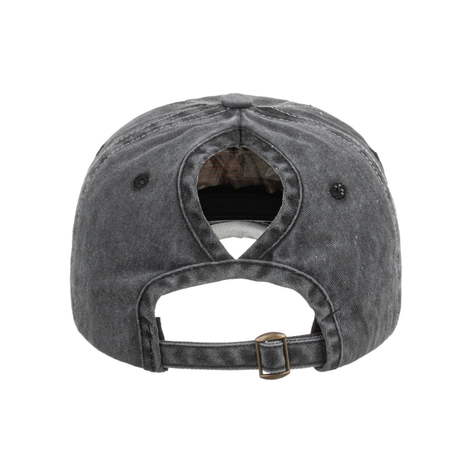 Wholesale Washed distressed ponytail baseball cap