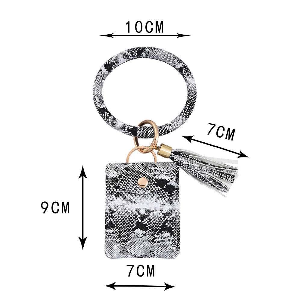 Wholesale Wrist Loop PU Leather Keychains