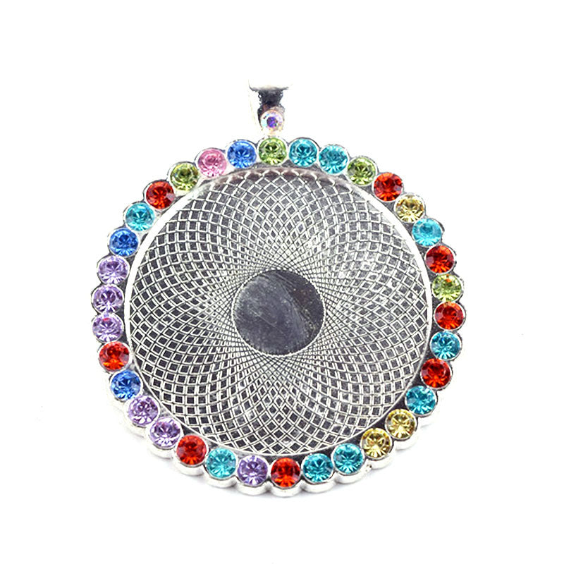 Wholesale 100PCS/PACK Time Gemstone Alloy Base with Diamonds