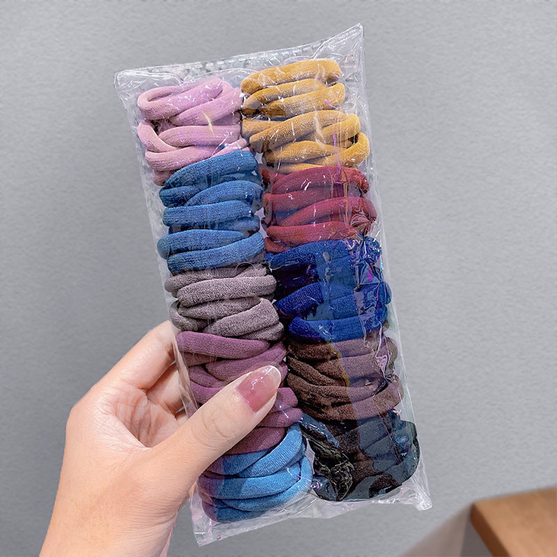 Wholesale Candy Color Fabric Hair Rope Set