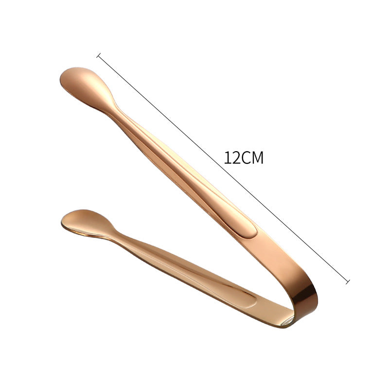 Wholesale Stainless Steel Gold Sugar Clip Ice Tongs Hot Towel Food Clip Hotel Supplies