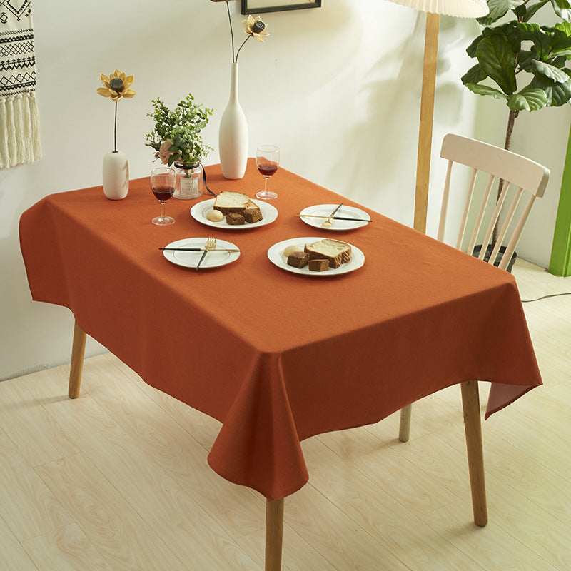 Wholesale Simple Waterproof Solid Color Tea Table Cloth