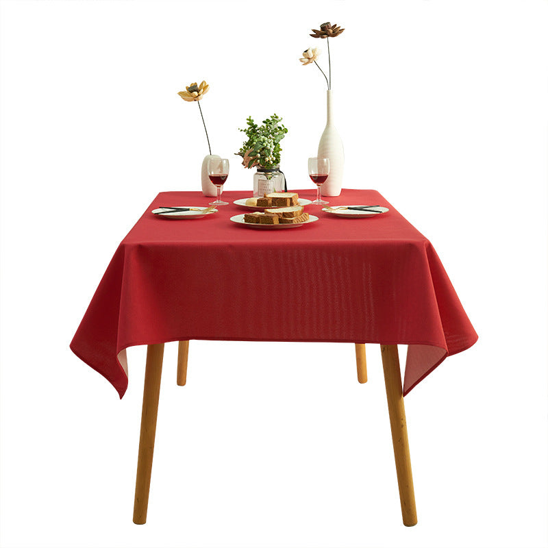 Wholesale Simple Waterproof Solid Color Tea Table Cloth