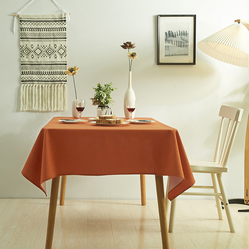 Wholesale Simple Waterproof Solid Color Tea Table Cloth