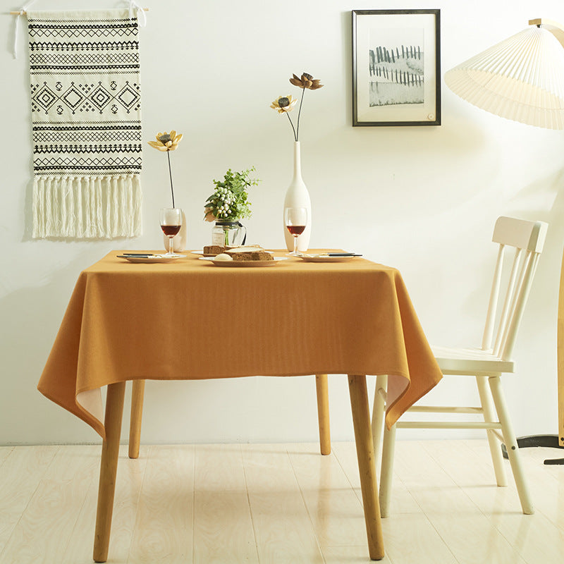 Wholesale Simple Waterproof Solid Color Tea Table Cloth
