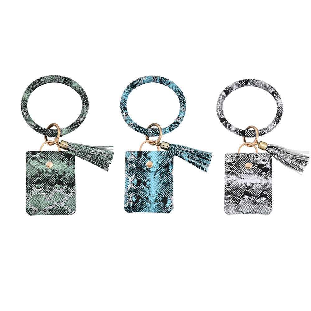 Wholesale 2PCS Card Holder Coin Purse PU Keychains