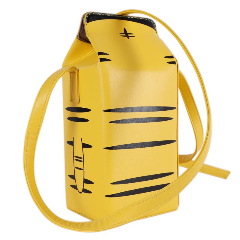 Wholesale Penguin Cow PU Printed Magnetic Buckle Crossbody Change Mobile Bag