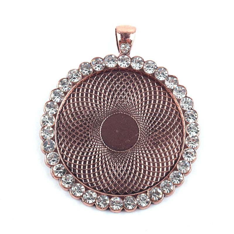 Wholesale 100PCS/PACK Time Gemstone Alloy Base with Diamonds