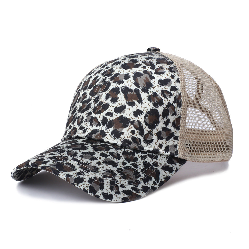 Jefe de acrílico al por mayor Recomendar leopardo impresión gorra de béisbol