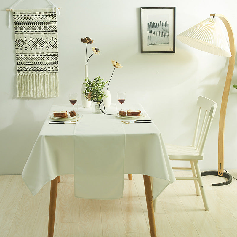 Wholesale Simple Waterproof Solid Color Tea Table Cloth