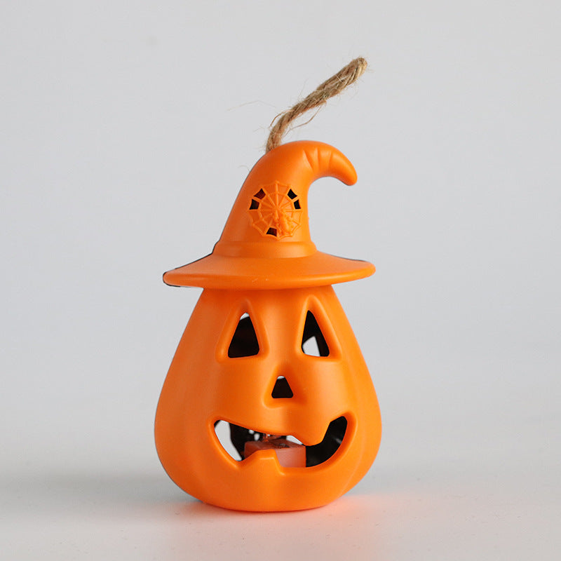 Wholesale Halloween Pumpkin Lantern Portable Horror Decoration Skull Plastic Candle Lamp