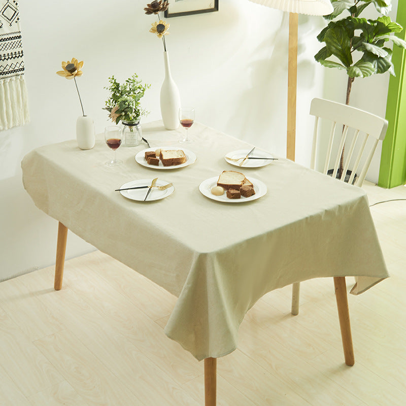Wholesale Simple Waterproof Solid Color Tea Table Cloth
