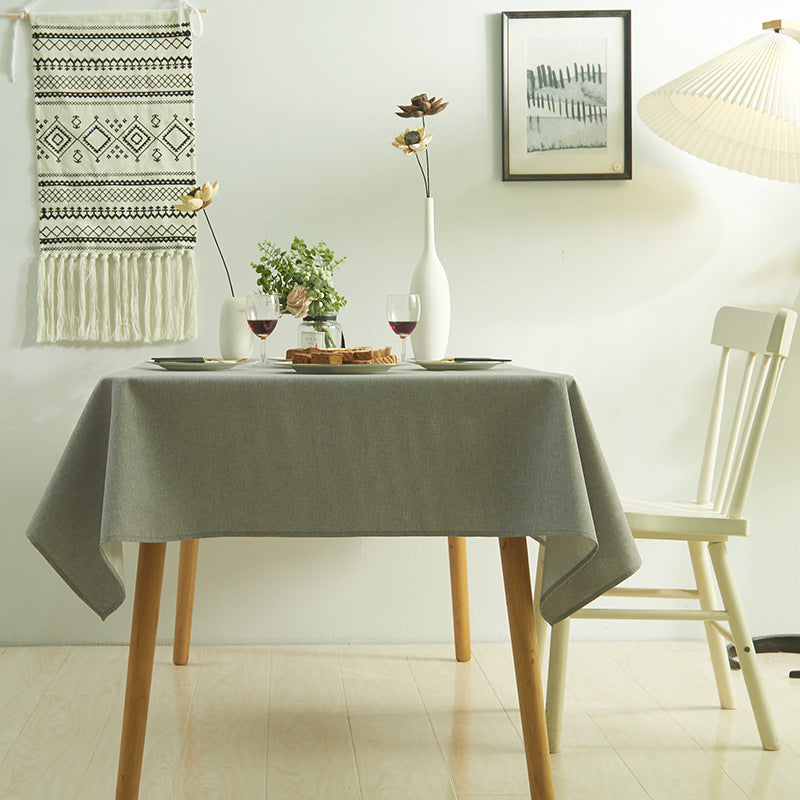 Wholesale Simple Waterproof Solid Color Tea Table Cloth