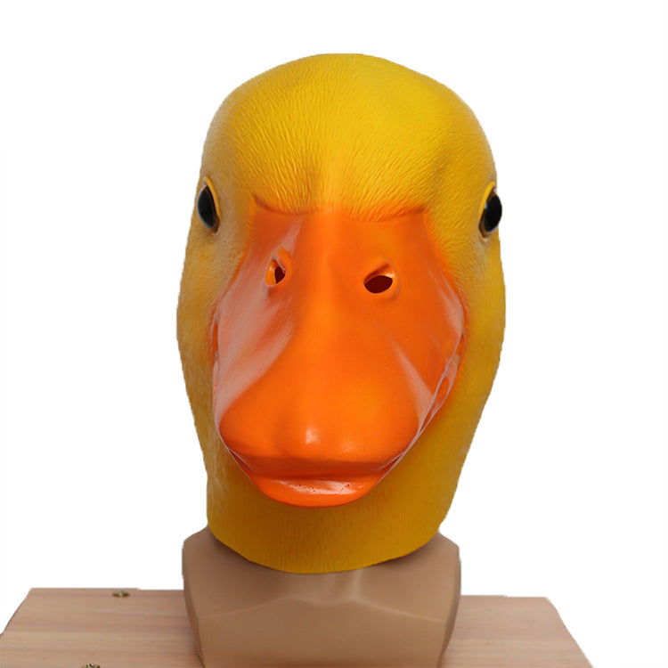 Wholesale Latex Animal Yellow Duck Halloween Headwear