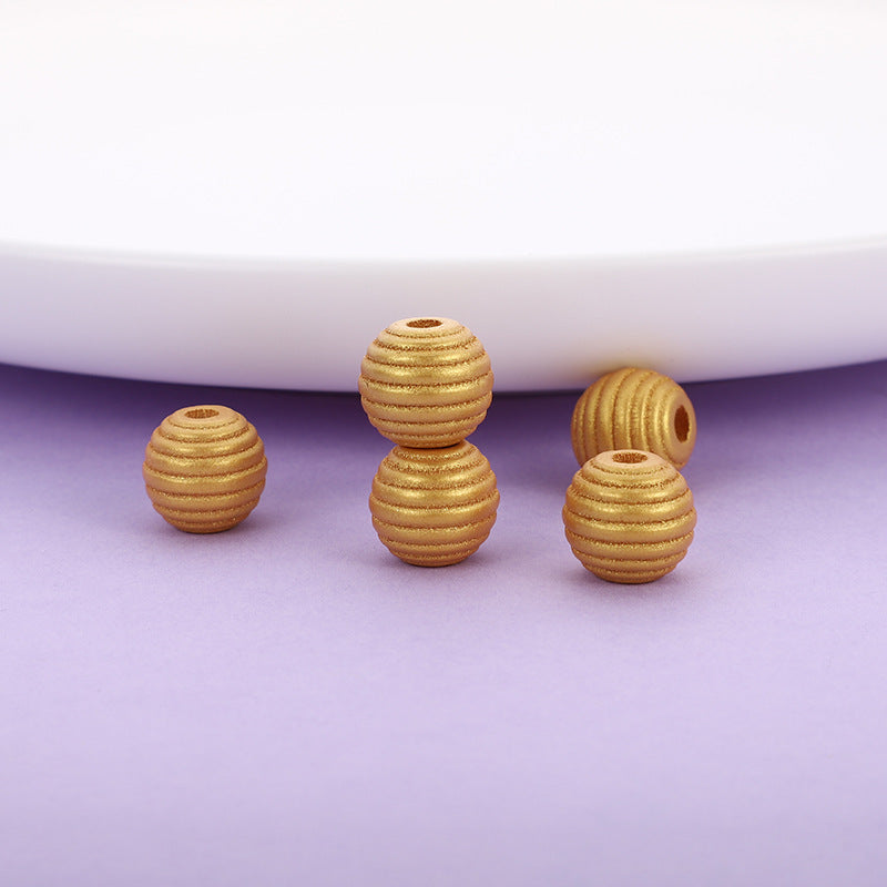 Wholesale 500PCS 18mm Wooden Thread Beads Colorful Sheep Heart Thread Beads