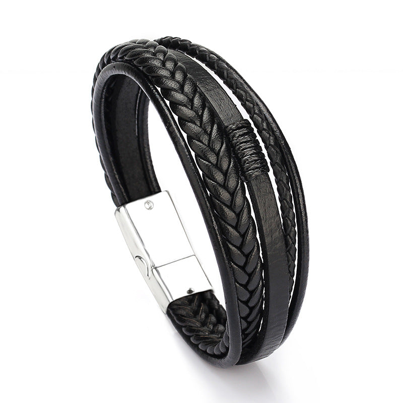 Wholesale Hand-woven leather bracelet