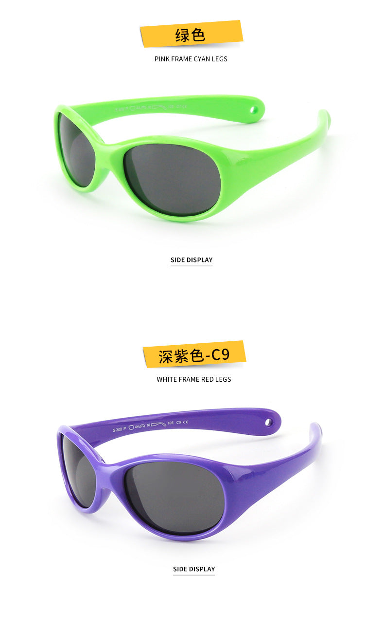 Wholesale Children's Polarized Silicone Outdoor Sunglasses